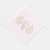 Roze Oyster servetten (Hoek)