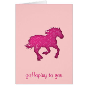 roze paard