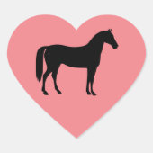  roze paardenhartslag Sticker blad (Voorkant)