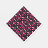 Roze paardrijden servet (Hoek)