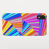 Roze Paars Blauw Geel Grafisch Patroon Case-Mate iPhone Case (Achterkant (horizontaal))