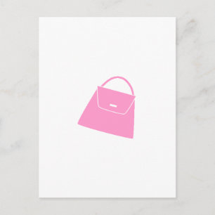 Roze paars briefkaart