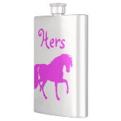 Roze paars-"Hers"-fles Heupfles (Links)