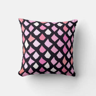 Roze Paars Lavendel Rood Patroon Kussen