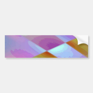Roze Paars multicollisch abstract patroon bewerkba Bumpersticker