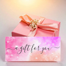 Roze Paars Sparkle Business Cadeaubon