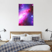 Roze Paars Spiral Galaxy Stretched Canvas Afdruk (Insitu (Slaapkamer))
