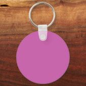 Roze paars (vaste kleur) sleutelhanger (Voorkant)