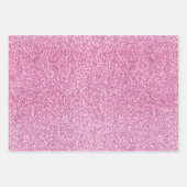 Roze Paarse Aqua Sparkle Gliters Inpakpapier Vel (Voorkant 2)