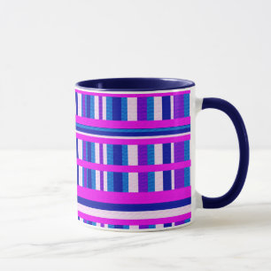 Roze Paarse blauwe stip Mok