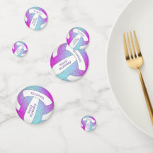 roze paarse blauwe volleybalverjaardag