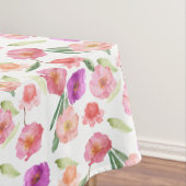 Roze paarse bloemen tafelkleed (Voorbeeld)