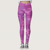 Roze Paarse Camouflage Camo Art Leggings (Voorkant)