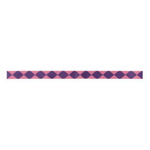 Roze Paarse Checker Diamantpatroon Lint