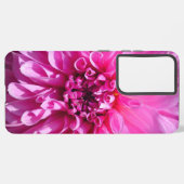 Roze Paarse Dahlia Bloem Samsung Galaxy Hoesje (Linkerkant)