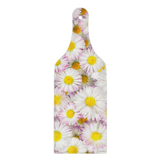 Roze Paarse Daisy Flower Pattern Snijplank (Voorkant)
