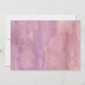 Roze Paarse Drie Rex Meisje Dinosaurus Verjaardag Kaart (Achterkant)