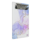 Roze, paarse en blauwe Alcohol Inkt Mini Klembord (Schuin)