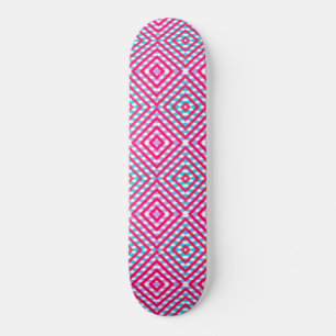 Roze, paarse en blauwe diamantkorps skateboard