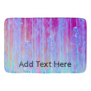 Roze, Paarse en blauwe waterkunst Badmat