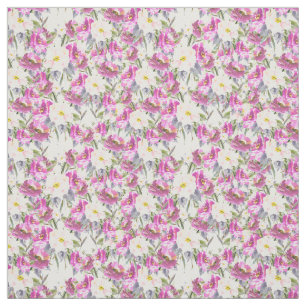 Roze Paarse Floral Stof