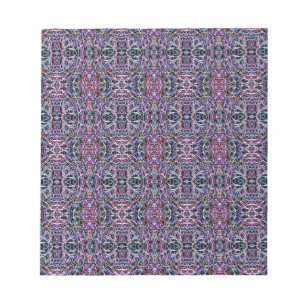 Roze Paarse geometrisch Notitieblok