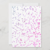 Roze Paarse glitter 12e verjaardag Kaart (Achterkant)