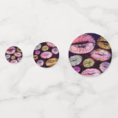 Roze Paarse Glitter Sparkle Glam Verjaardagsfeest Confetti (Voorkanten)