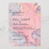 Roze Paarse gouddurfwedstrijd Kaart (Voorkant / Achterkant)