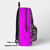 Roze Paarse Groen All over print Rugzak (Links)