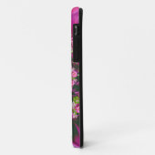 Roze Paarse Groene Garden Flowers Kerstmis Case-Mate iPhone Case (Achterkant/links)