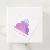 Roze & Paarse Happy Birthday Cake van Bedankjes Labels (In situ)