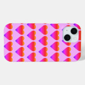 Roze Paarse harten houden van Valentijn Case-Mate iPhone Case (Achterkant (horizontaal))