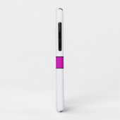 Roze Paarse Hummingbird Monogram Naam Case-Mate iPhone Case (Achterkant/links)