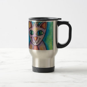 Roze Paarse Kitty Kat Reisbeker
