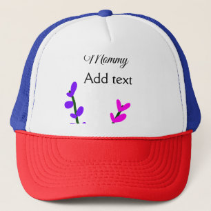 Roze paarse lavendel mama moederdag cadeau voor ma trucker pet