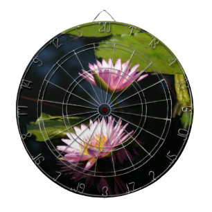 Roze Paarse Lotus Waterlilies Dartbord