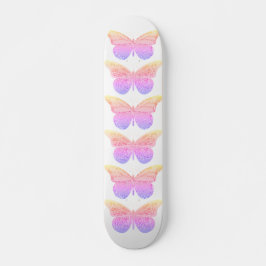 Roze Paarse mestvlinders Skateboard
