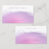 Roze Paarse moderne professionele Sjabloon Visitekaartje (Voorkant / Achterkant)