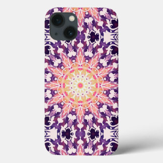 Roze Paarse Oranje Bluebell Sunshine Kaleidoscope iPhone 13 Hoesje