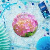 Roze paarse oranje hydrangeas papieren bordje (Feest)