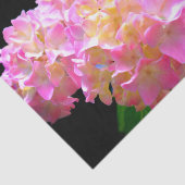 Roze paarse oranje hydrangeas tissuepapier (Detail)