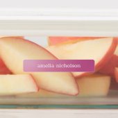 Roze Paarse Pastel Ombre Gradient Waterdicht Labels (Aangebracht)