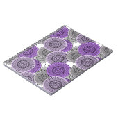 Roze paarse patroon Arabische mandala oosterse sti Notitieboek (Linkerzijde)