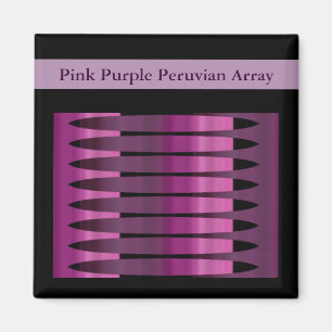 Roze Paarse Peruviaanse array Magnet 2x2 Square Magneet