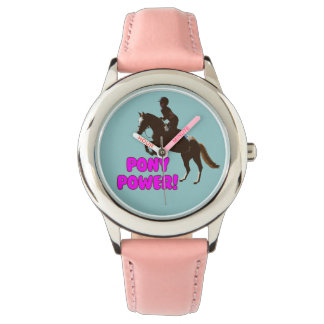 Roze & Paarse Pony Macht Horloge