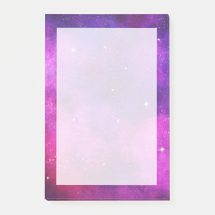 Roze & Paarse Ruimte & Sterren Nepsterrenstelsel Post-it® Notes
