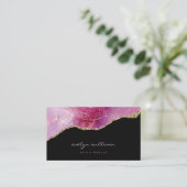 roze paarse smeltkroes visitekaartje (Staand voorkant)