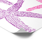 Roze Paarse Starfish Thunder_Cove Poster (Hoek)