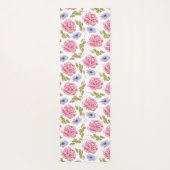  Roze Paarse tuin Yogamat (Achterkant)